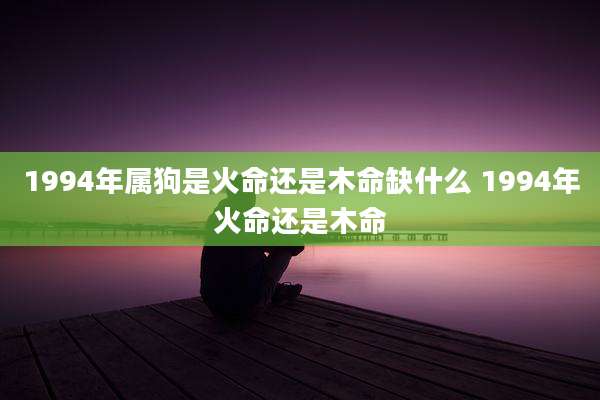 1994年属狗是火命还是木命缺什么 1994年火命还是木命