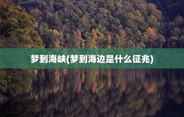 梦到海峡(梦到海边是什么征兆)
