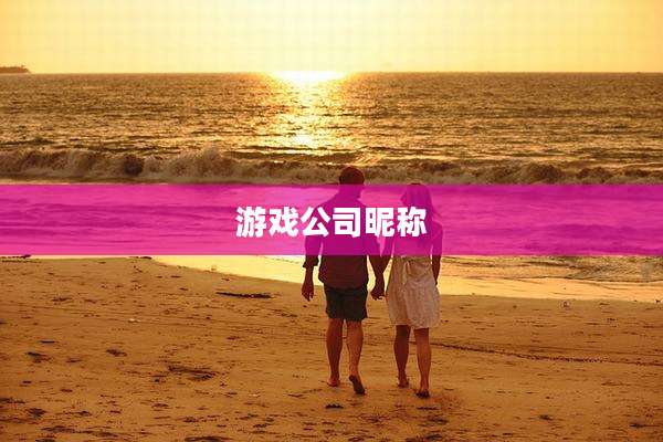 游戏公司昵称
