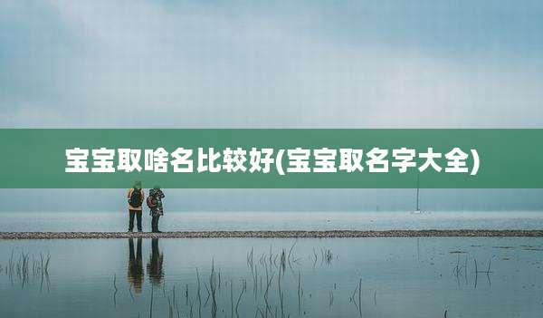 宝宝取啥名比较好(宝宝取名字大全)