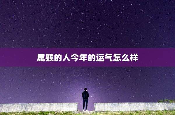 属猴的人今年的运气怎么样