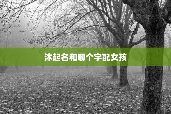 沐起名和哪个字配女孩