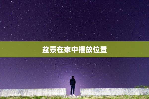 盆景在家中摆放位置