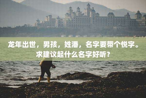 龙年出世,男孩,姓潘,名字要带个悦字。求建议起什么名字好听?