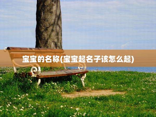 宝宝的名称(宝宝起名子该怎么起)