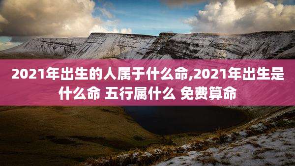 2021年出生的人属于什么命,2021年出生是什么命 五行属什么 免费算命