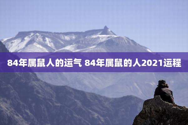 84年属鼠人的运气 84年属鼠的人2021运程