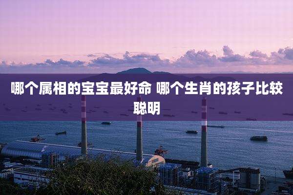 哪个属相的宝宝最好命 哪个生肖的孩子比较聪明