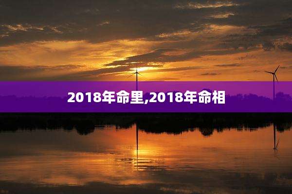 2018年命里,2018年命相