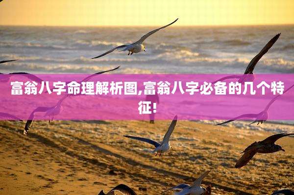 富翁八字命理解析图,富翁八字必备的几个特征!