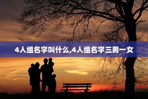 4人组名字叫什么,4人组名字三男一女