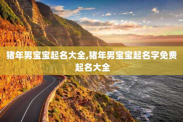 猪年男宝宝起名大全,猪年男宝宝起名字免费 起名大全