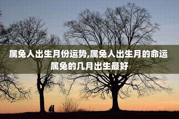 属兔人出生月份运势,属兔人出生月的命运 属兔的几月出生最好