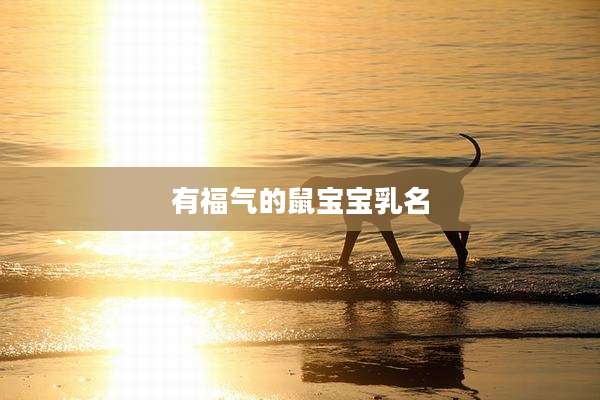 有福气的鼠宝宝乳名