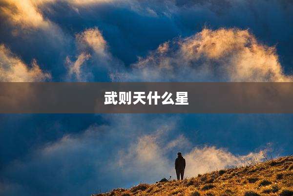 武则天什么星