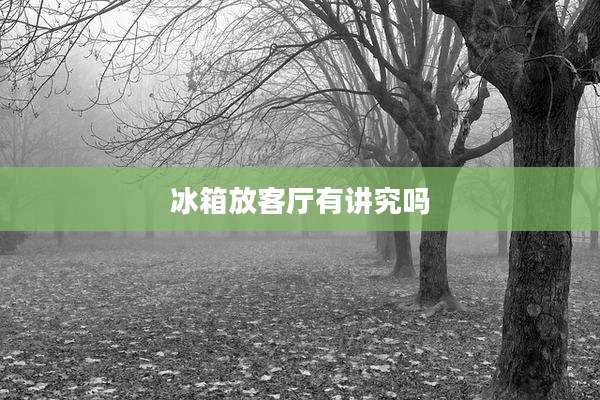 冰箱放客厅有讲究吗