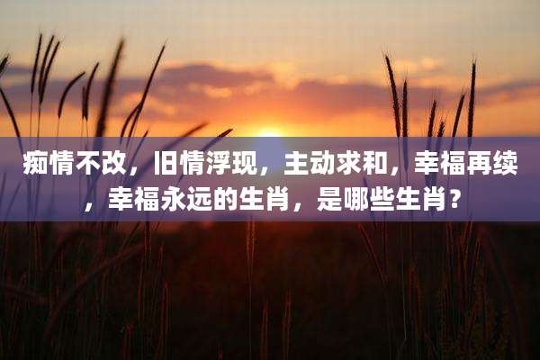 痴情不改,旧情浮现,主动求和,幸福再续,幸福永远的生肖,是哪些生肖?