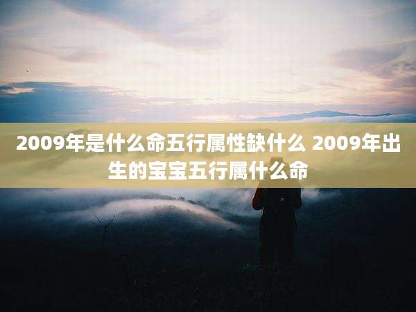 2009年是什么命五行属性缺什么 2009年出生的宝宝五行属什么命