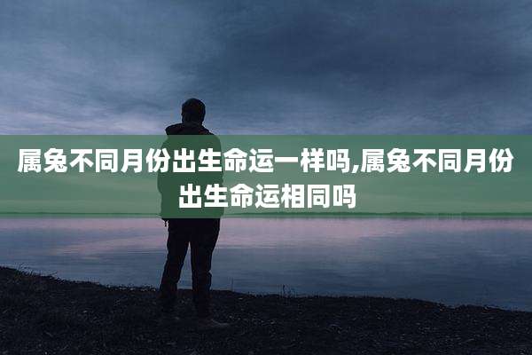 属兔不同月份出生命运一样吗,属兔不同月份出生命运相同吗