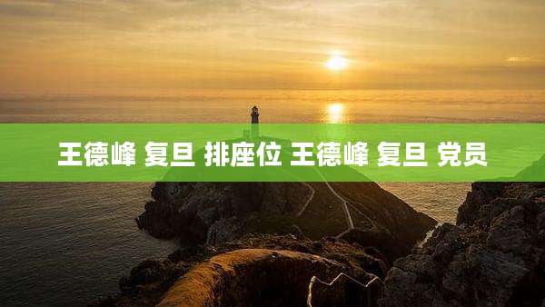 王德峰 复旦 排座位 王德峰 复旦 党员