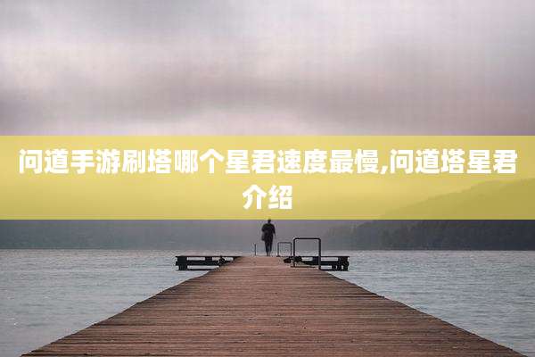 问道手游刷塔哪个星君速度最慢,问道塔星君介绍