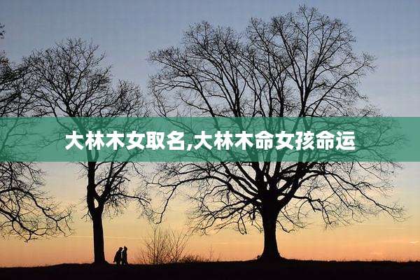 大林木女取名,大林木命女孩命运