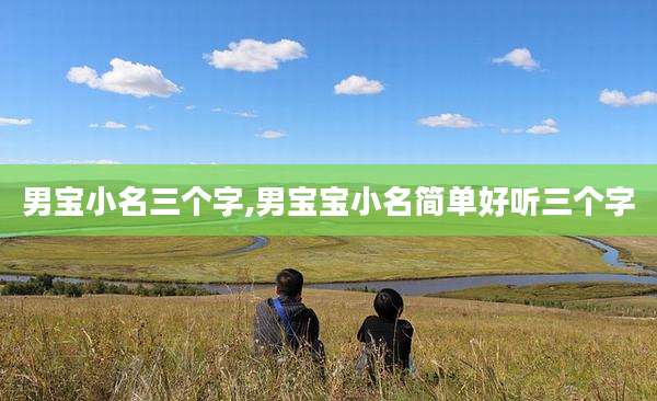男宝小名三个字,男宝宝小名简单好听三个字