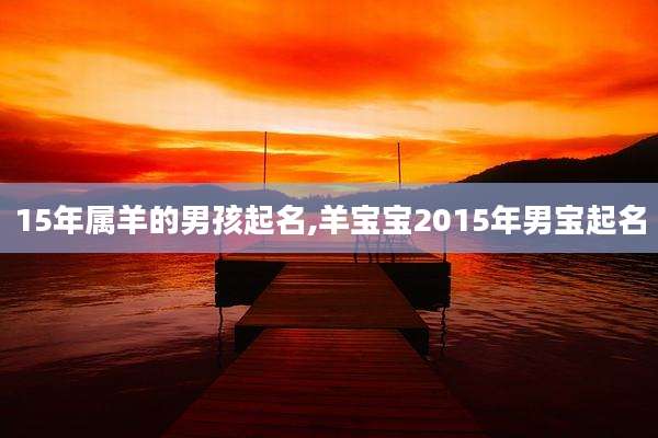 15年属羊的男孩起名,羊宝宝2015年男宝起名