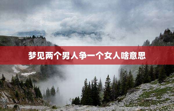 梦见两个男人争一个女人啥意思