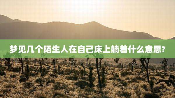 梦见几个陌生人在自己床上躺着什么意思?