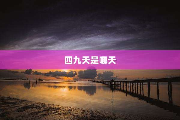 四九天是哪天