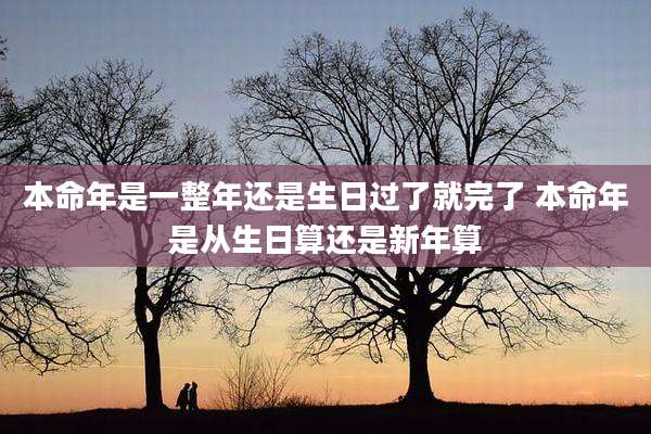 本命年是一整年还是生日过了就完了 本命年是从生日算还是新年算