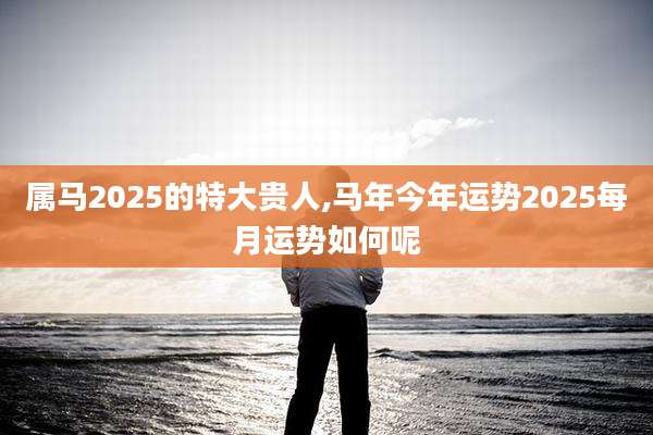 属马2025的特大贵人,马年今年运势2025每月运势如何呢