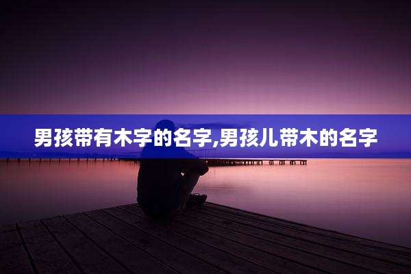男孩带有木字的名字,男孩儿带木的名字