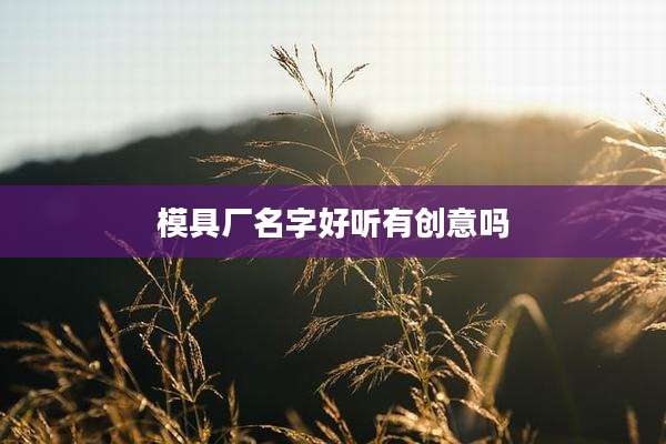 模具厂名字好听有创意吗