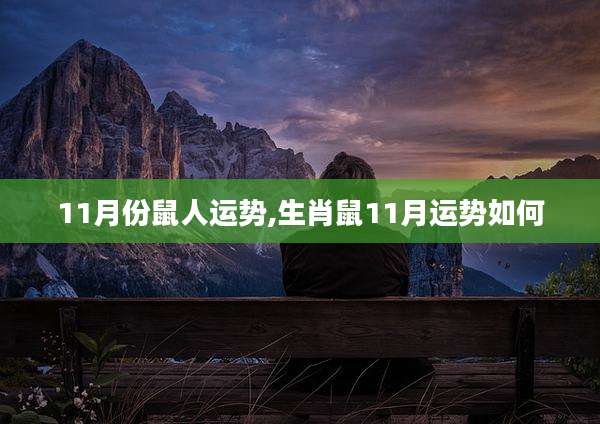 11月份鼠人运势,生肖鼠11月运势如何