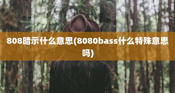 808暗示什么意思(8080bass什么特殊意思吗)