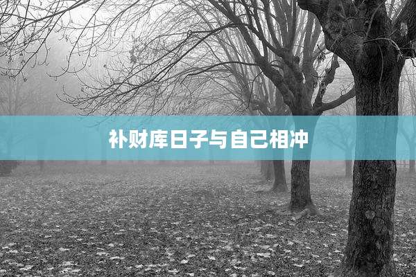 补财库日子与自己相冲