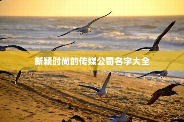 新颖时尚的传媒公司名字大全