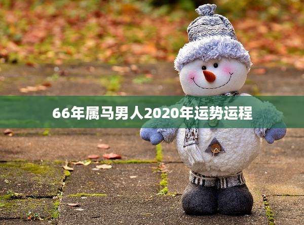 66年属马男人2020年运势运程