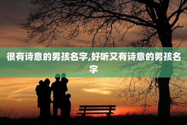 很有诗意的男孩名字,好听又有诗意的男孩名字