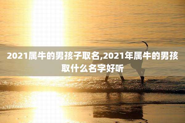 2021属牛的男孩子取名,2021年属牛的男孩取什么名字好听