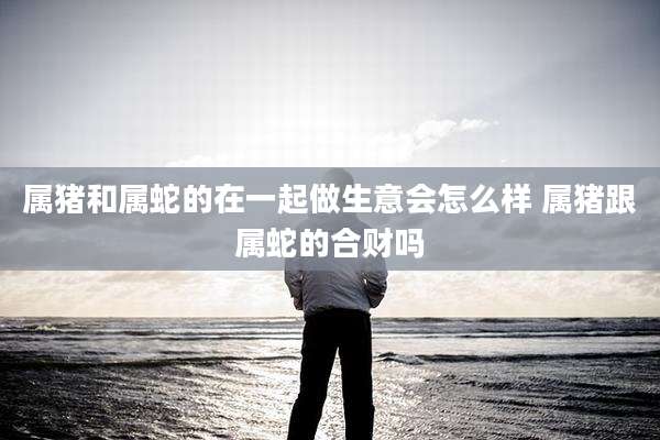 属猪和属蛇的在一起做生意会怎么样 属猪跟属蛇的合财吗