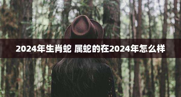 2024年生肖蛇 属蛇的在2024年怎么样