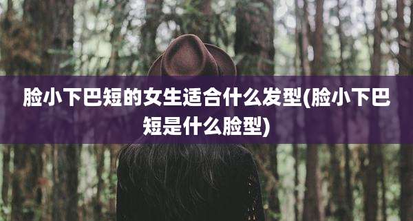 脸小下巴短的女生适合什么发型(脸小下巴短是什么脸型)