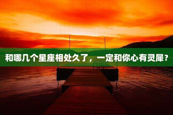 和哪几个星座相处久了，一定和你心有灵犀？