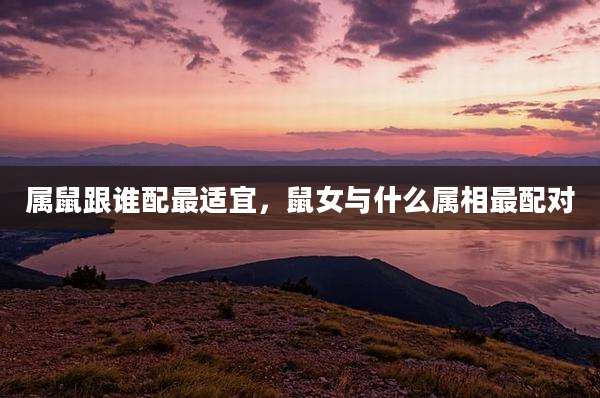 属鼠跟谁配最适宜,鼠女与什么属相最配对