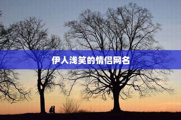 伊人浅笑的情侣网名