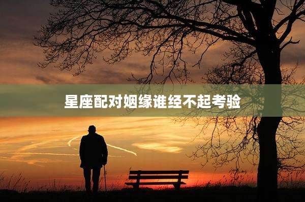 星座配对姻缘谁经不起考验