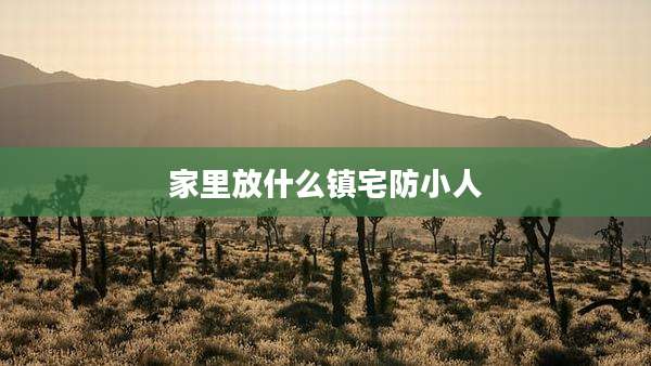 家里放什么镇宅防小人